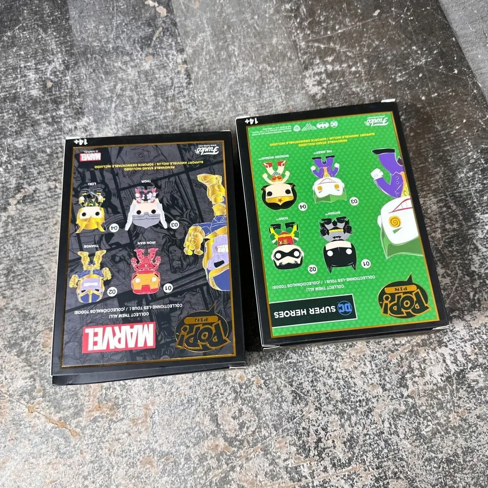 Marvel Funk‎ Pop Pin Lot! Thanos #02 and Joker #03 DC
